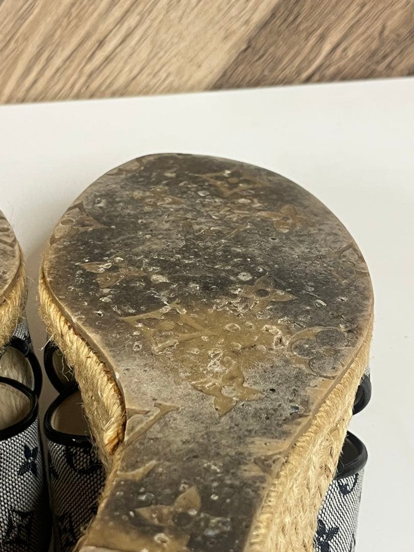 Louis Vuitton ルイヴィトン　エスパドリーユ サンダル グレー