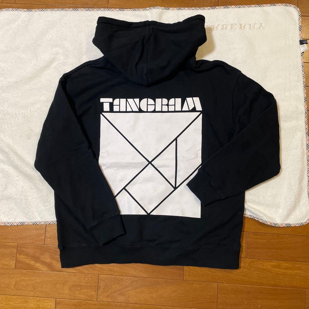 TANGRAM ブラック フード付きスウェット M