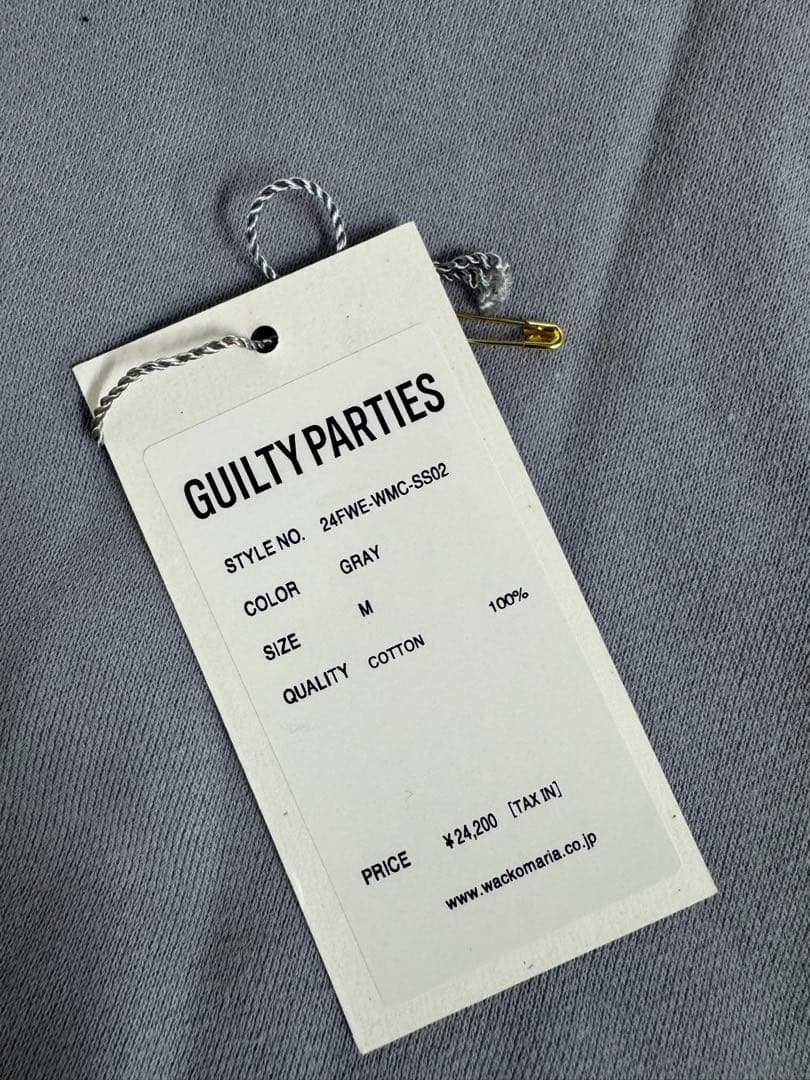 WACKO MARIA GUILTY PARTIES トレーナー グレー　M