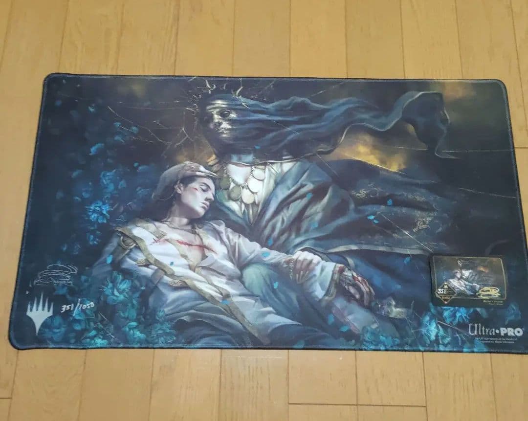 死の影 プレイマット サイン入り ステッチ MTG