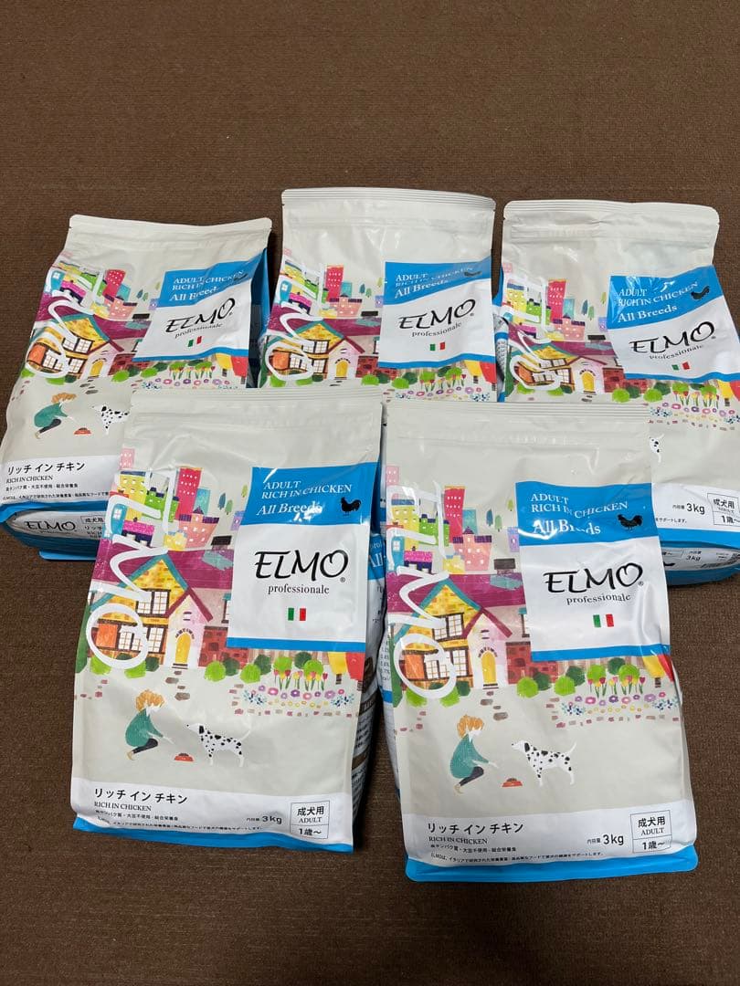 ELMO エルモ リッチインチキン 成犬用 3kg×5袋 計15kg