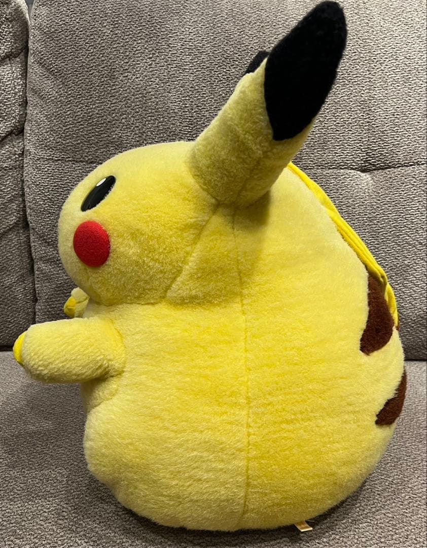 【美品】ピカチュウ　初期　レトロ　当時物　1/1 ぬいぐるみ　赤タグ　TOMY
