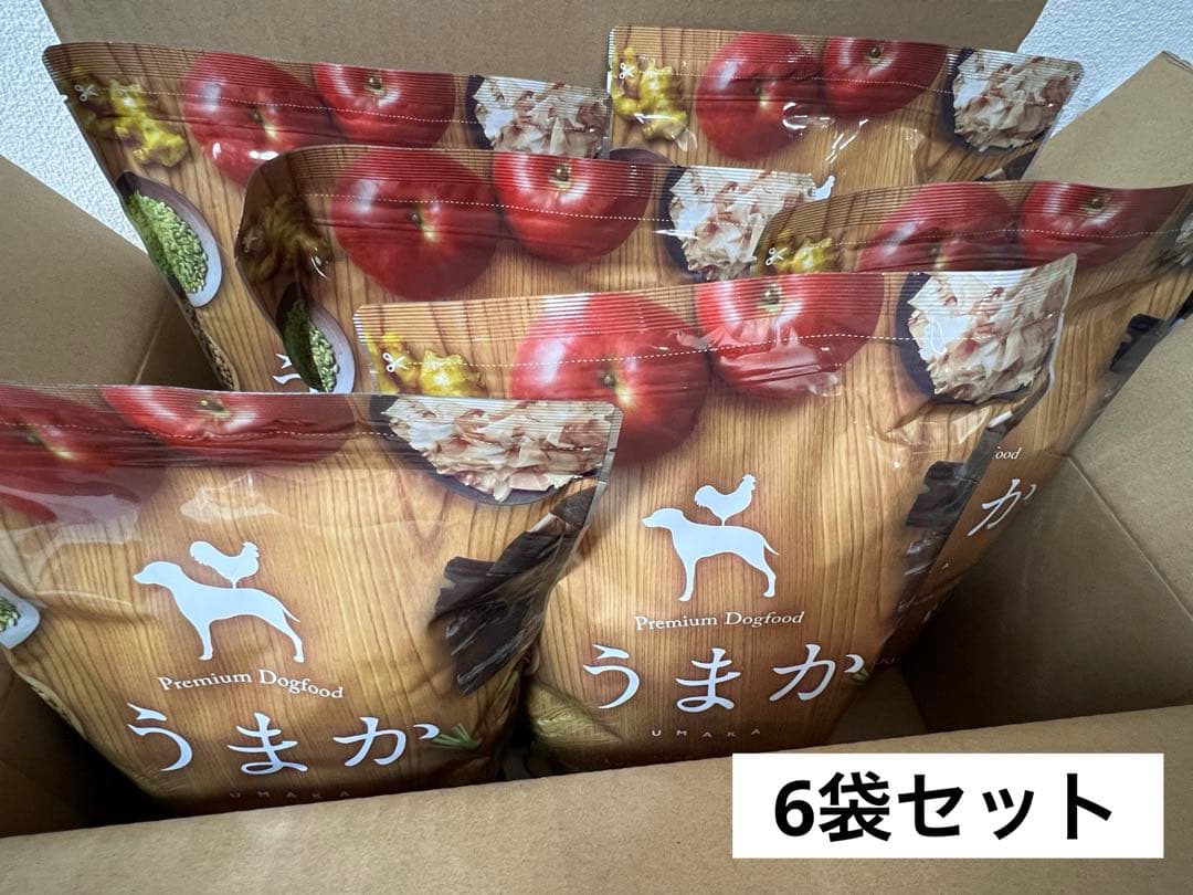 【新品・未開封】 うまか ドッグフード 1.5kg×6袋セット