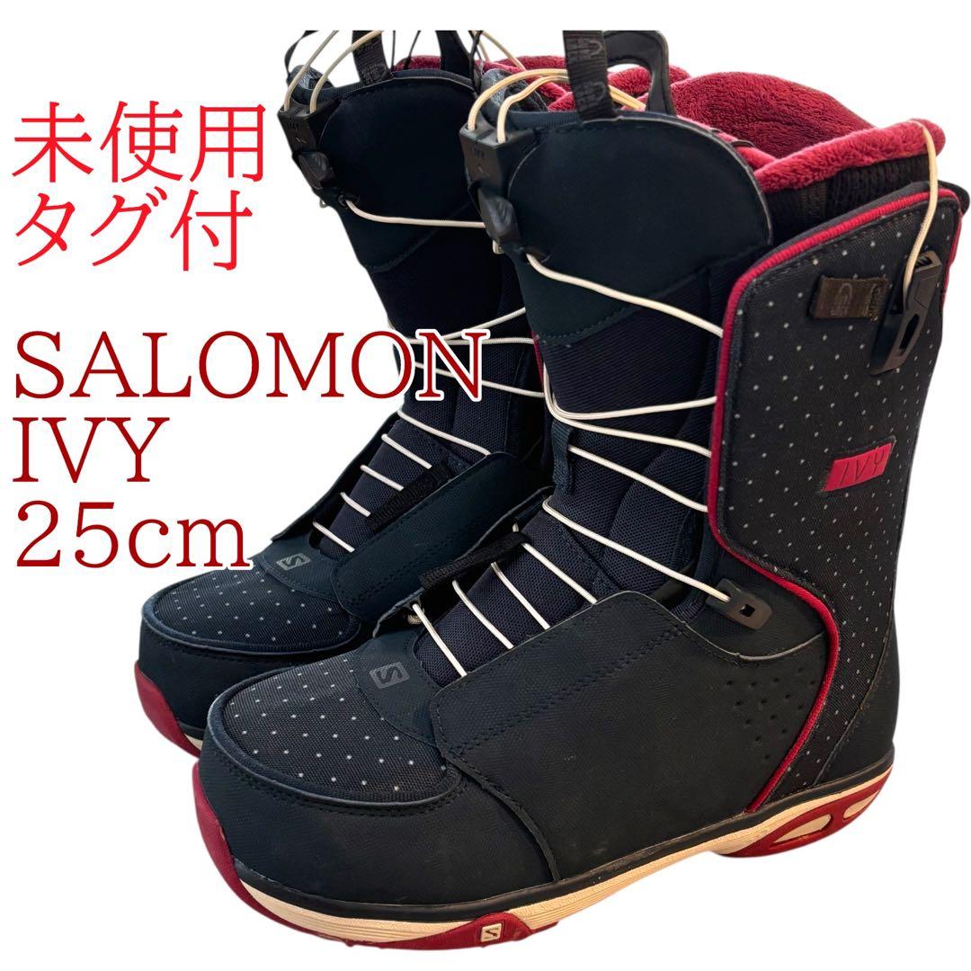 未使用タグ付　SALOMON IVY 25cm スノーボードレディースブーツ