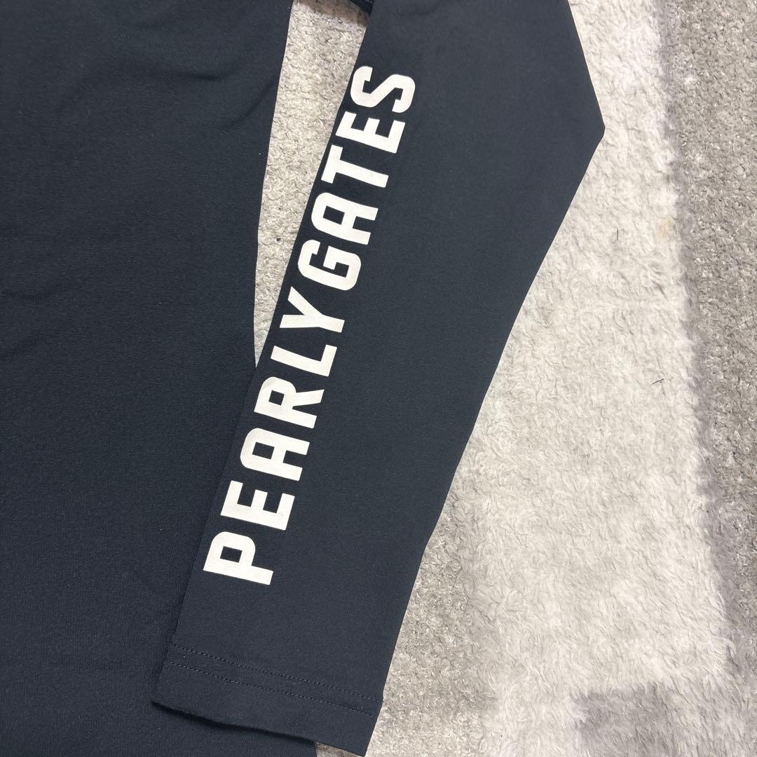 パーリーゲイツ　モックネック長袖ゴルフシャツ　1 (M) レディースゴルフウェア