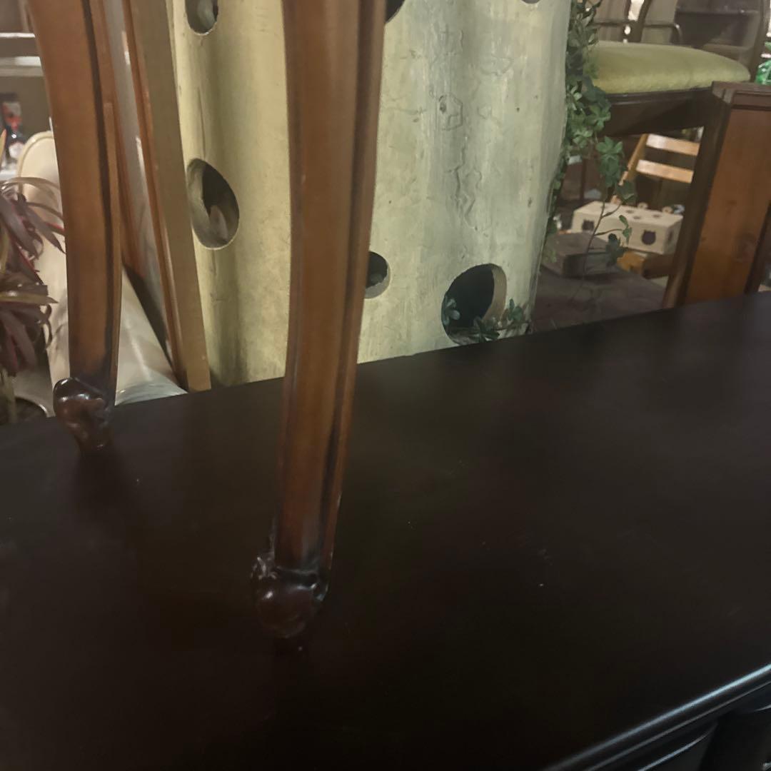 アンティーク　コンソールテーブル　マホガニー