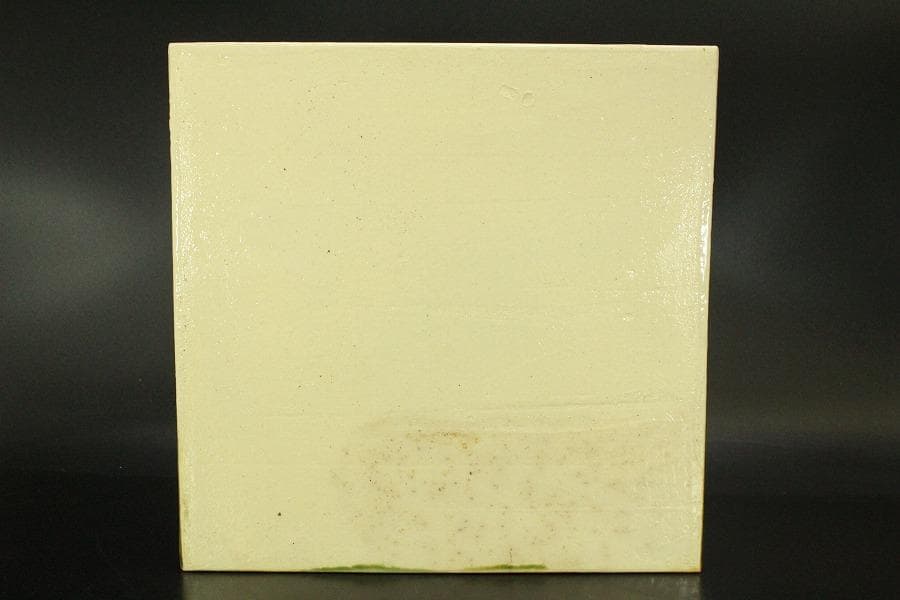 茶道具 織部 敷き瓦 瓶掛 敷き板 27.5cmx27.5cm(LC587)