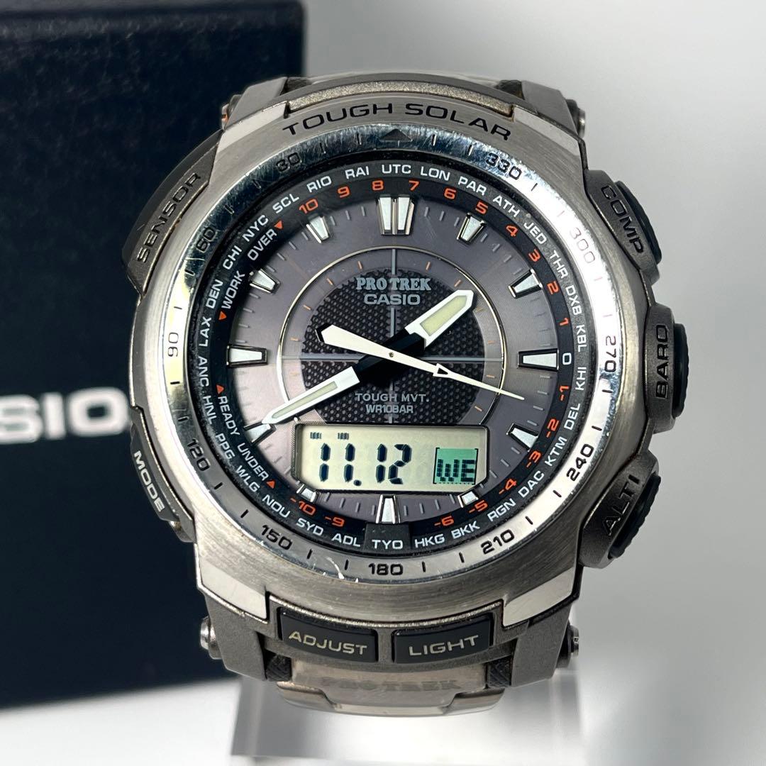 【希少/稼働品】カシオ プロトレック PRW-5100T ソーラー アナデジ