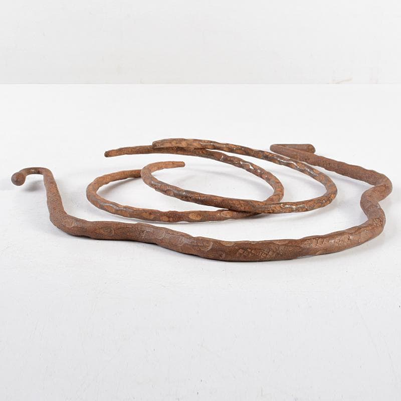 茶道具　田中敏孝作　釣釜道具　釣手　釜釻　釜鎖　一揃　共箱　V　R5786