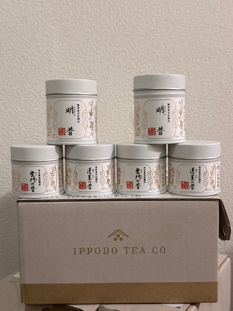 IPPODO 一保堂茶舗　3個　若きの白2個　抹茶 40g×5個セット