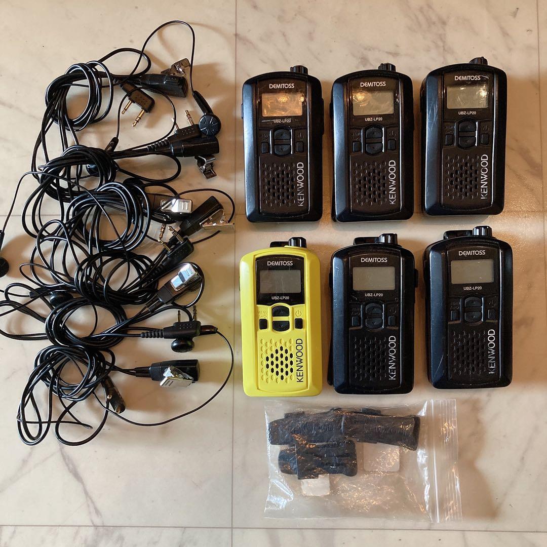 【中古】KENWOOD UBZ-LP20 トランシーバー 6台セット