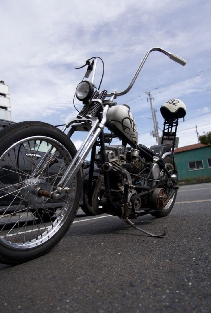 バイク　スプリンガーフォーク