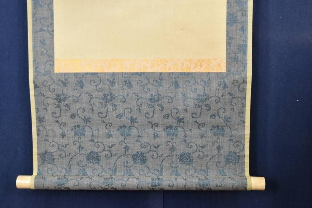 【真作】大沢東観 /大澤/夜桜図/吊灯篭/桜花図/掛軸/名家伝来/AA-558