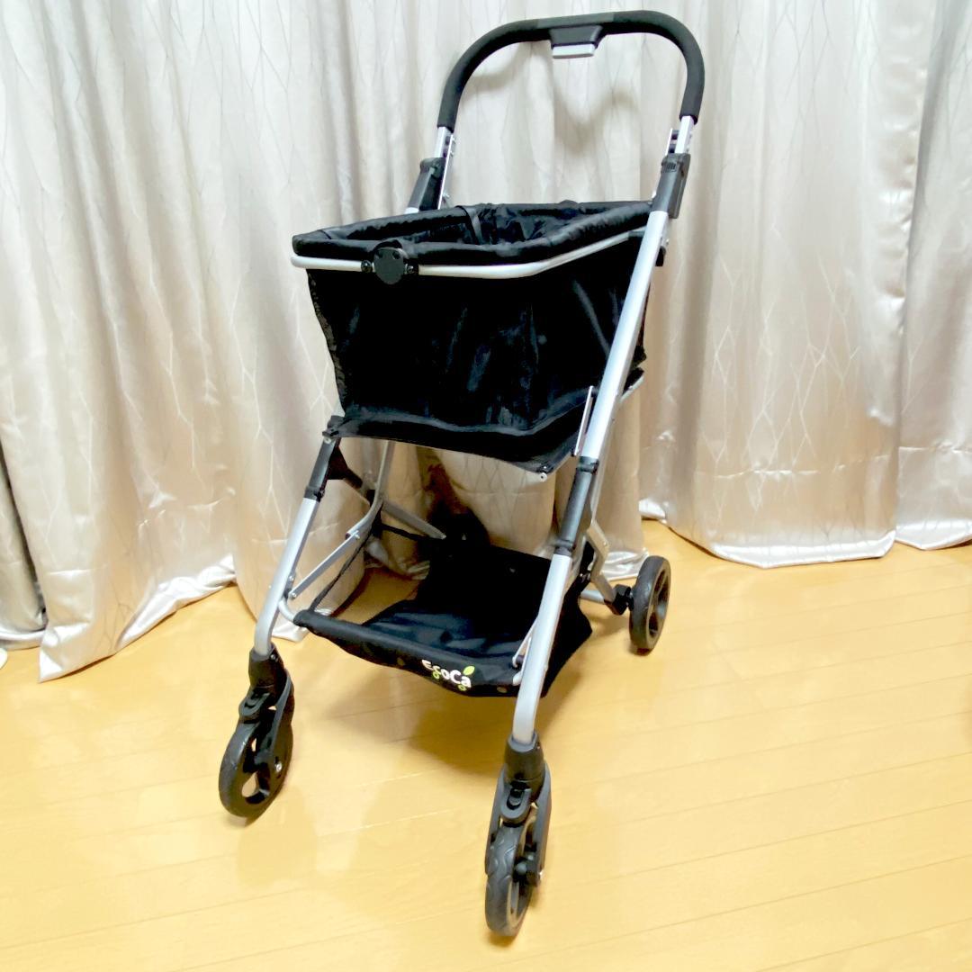 EcoCa エコカ ショッピングカート ワンタッチ折りたたみ 買い物カゴ対応