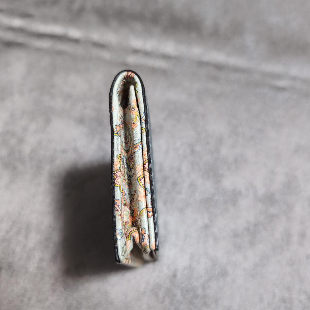 *ETRO*エトロ カードケース 名刺入れ ペイズリー グレー 水色 箱あり