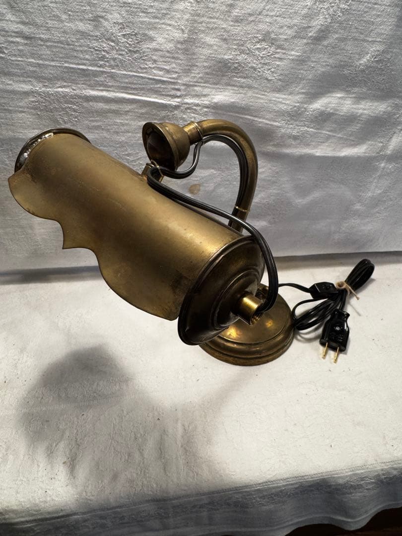 アンティーク真鍮デスクランプ