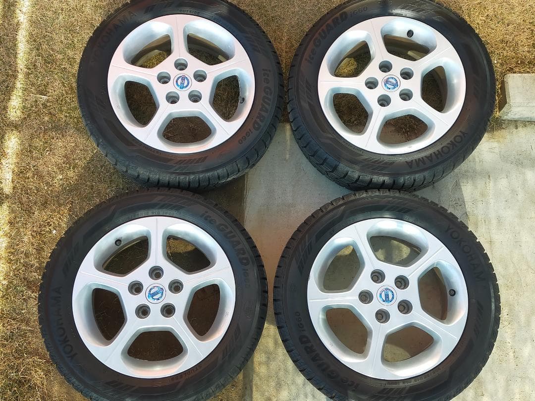 リーフ (ZE0) 用アルミ＋スタッドレスig60 205/55r16 23年製