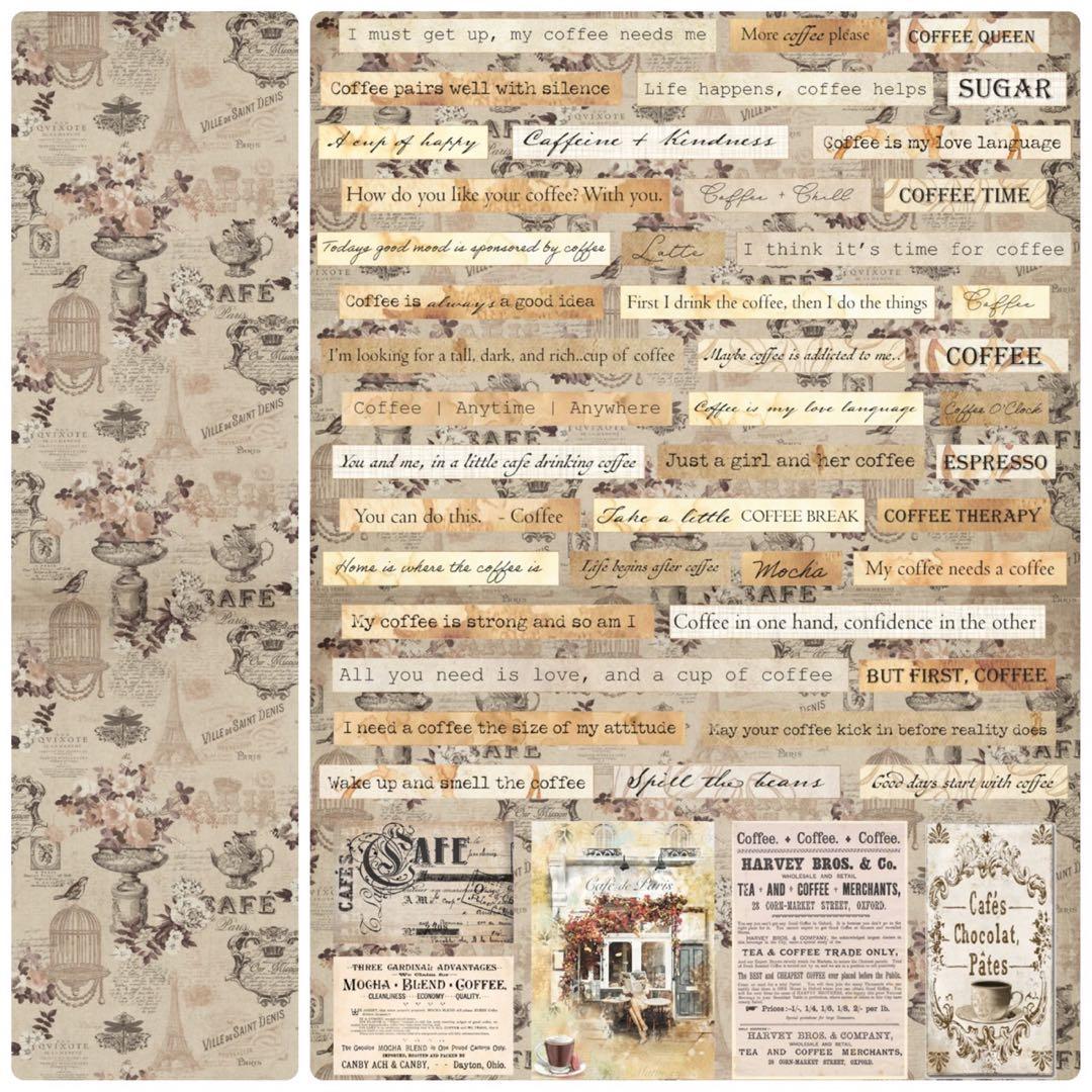 新作②ラブレター♡A4デザインペーパー　70枚♡バレンタイン　コラージュ　素材