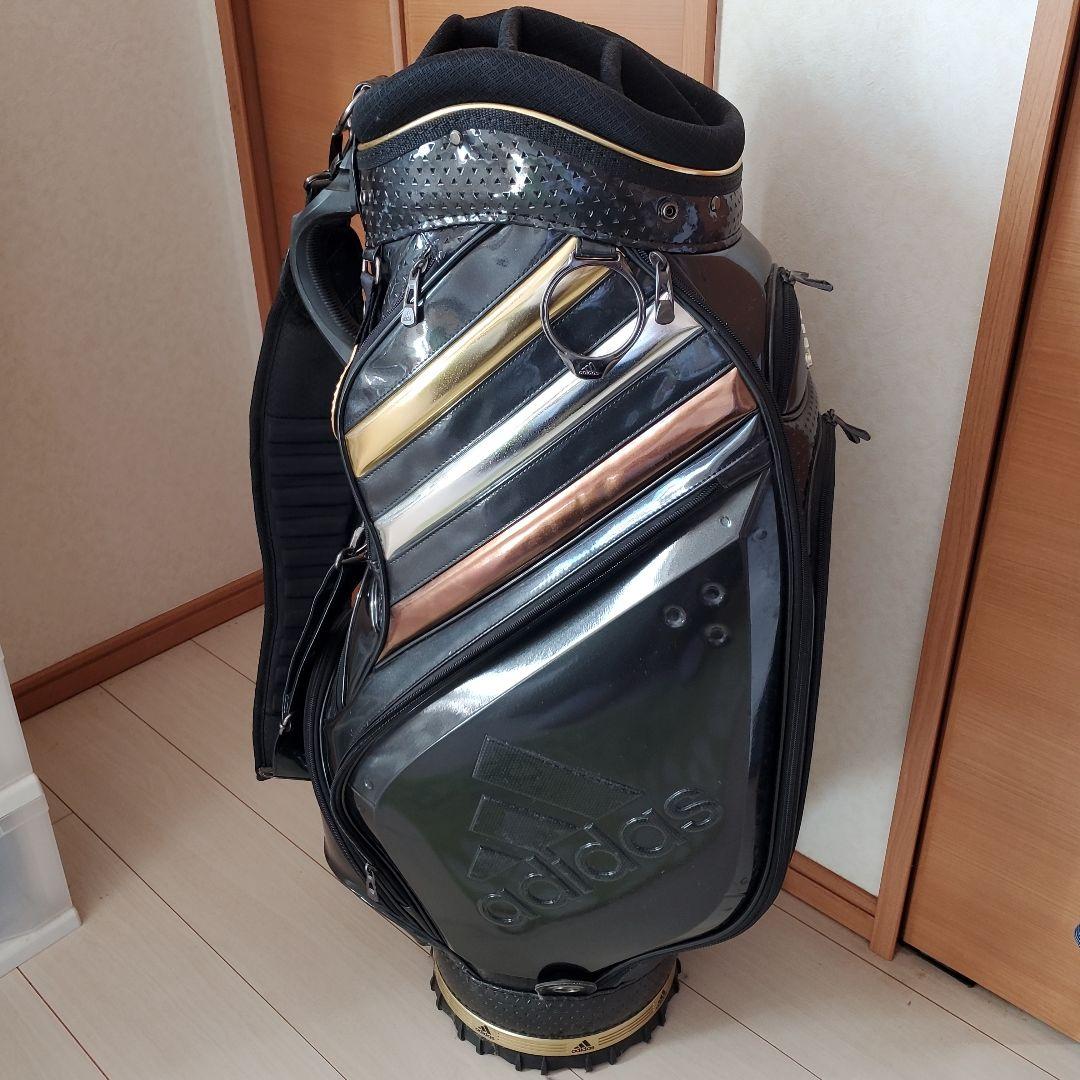 adidas キャディバッグ ブラック/ゴールドオリンピック日本代表記念モデル