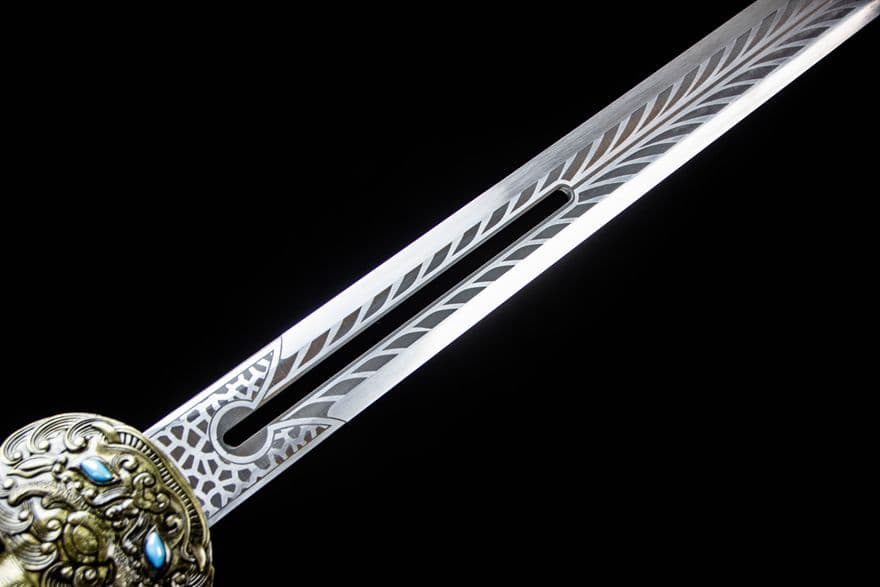 青面獣漢剣-高性能マンガン鋼 古兵器 武具　刀装具　日本刀　模造刀 居合刀