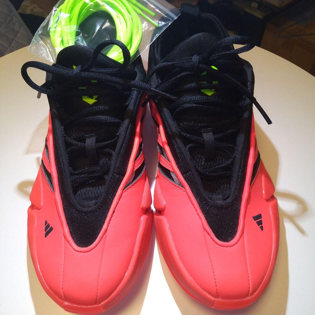 adidas バスケットボールシューズ オレンジ/ブラック 25.5 美品