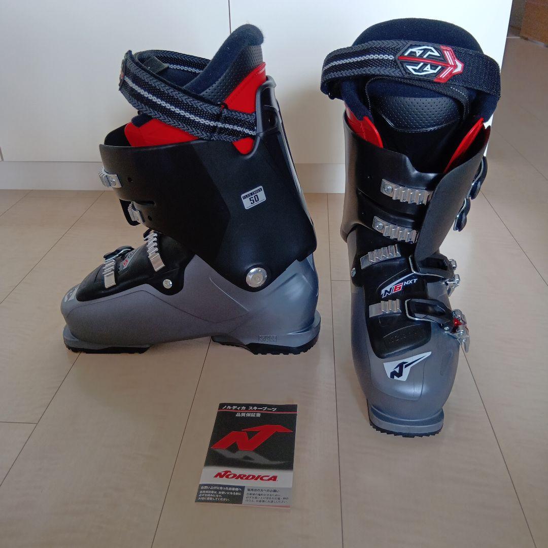 再値下げ★Nordica 男性用スキーブーツ サイズ26.5 グレー/レッド
