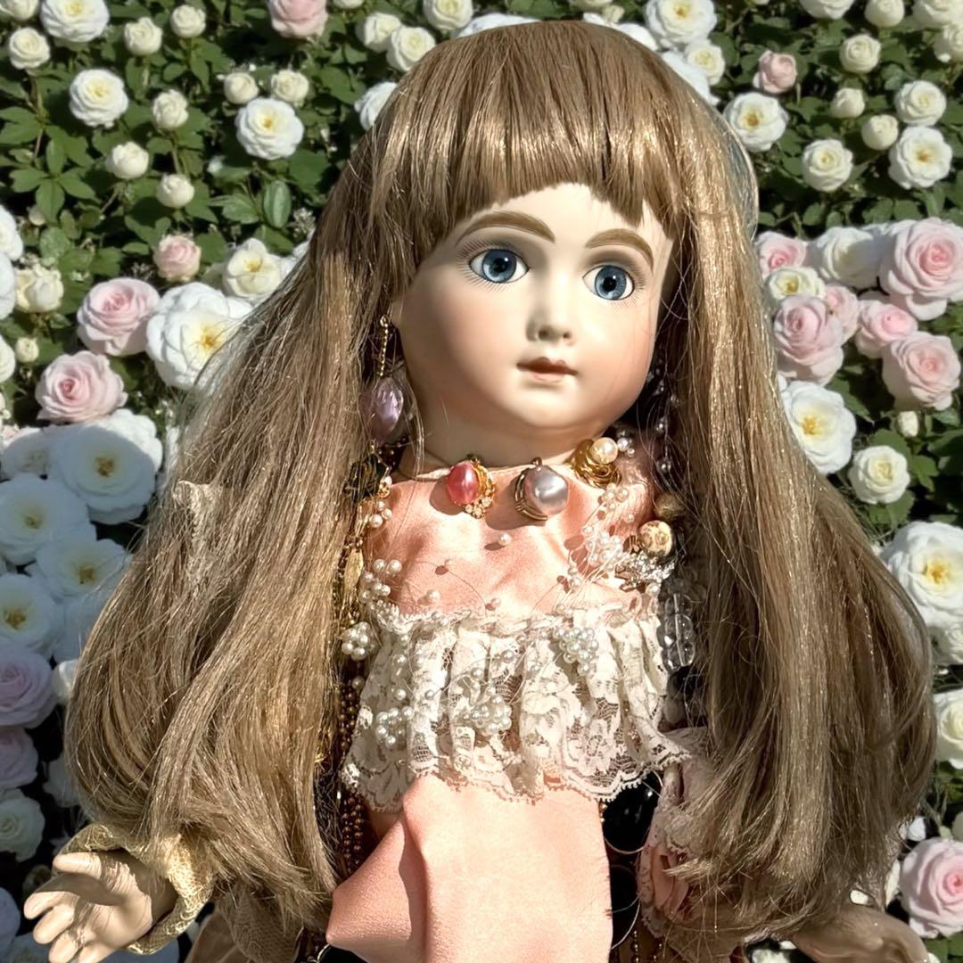 ユミカ ビスクドール アーテー 作家様 ピンクドレス リボン カメオ