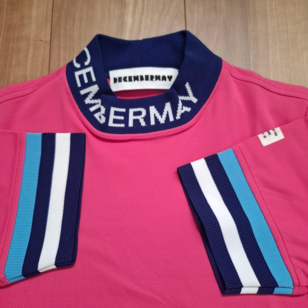 DECEMBERMAY ピンク ポロシャツ 半袖　Sサイズ