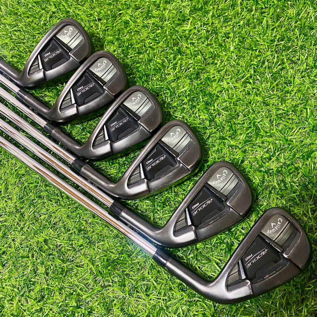 キャロウェイ ローグプロ CF18 ブラック アイアンセット 6本 S 右