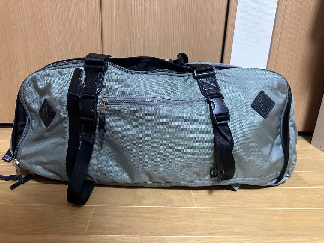 AS2OV グレー ボストンバッグ コーデュラナイロン製