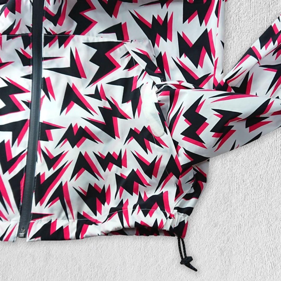 【美品】 マークアンドロナ ナイロンジャケット 総柄 パーカー ゴルフウェア