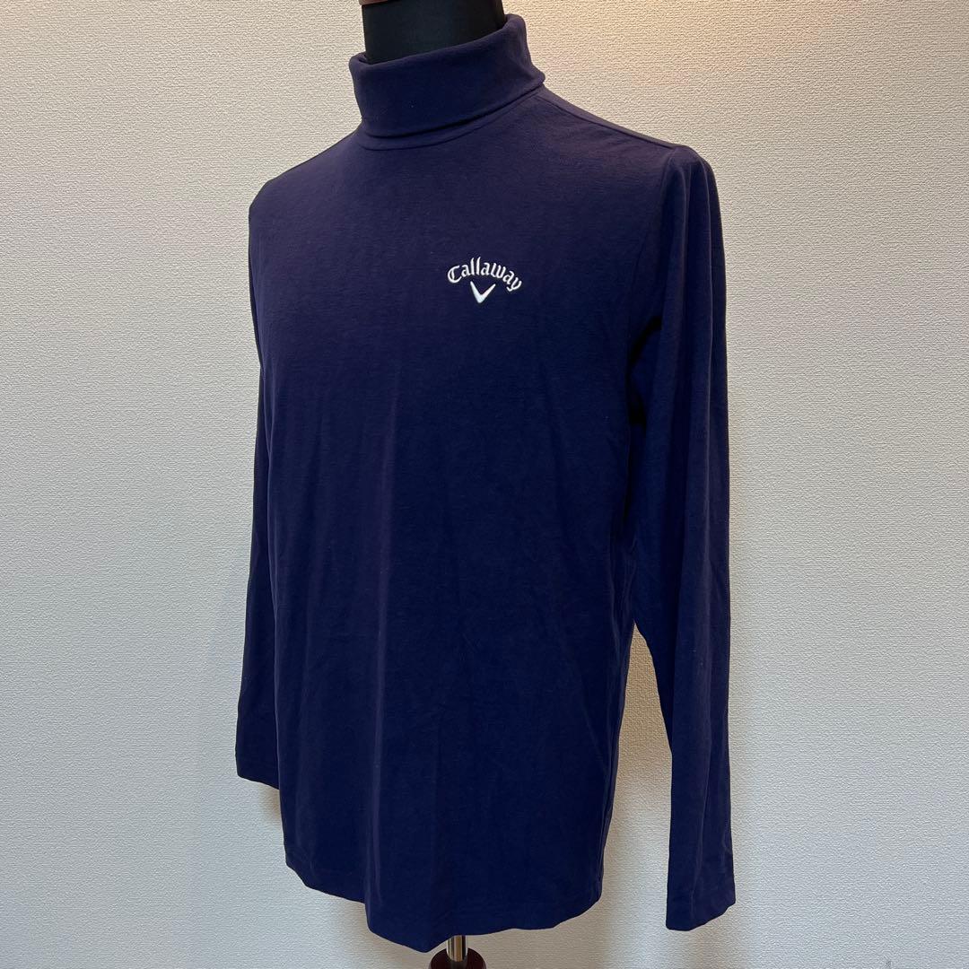 キャロウェイゴルフ　タートルネック　ネイビー　サイズL
