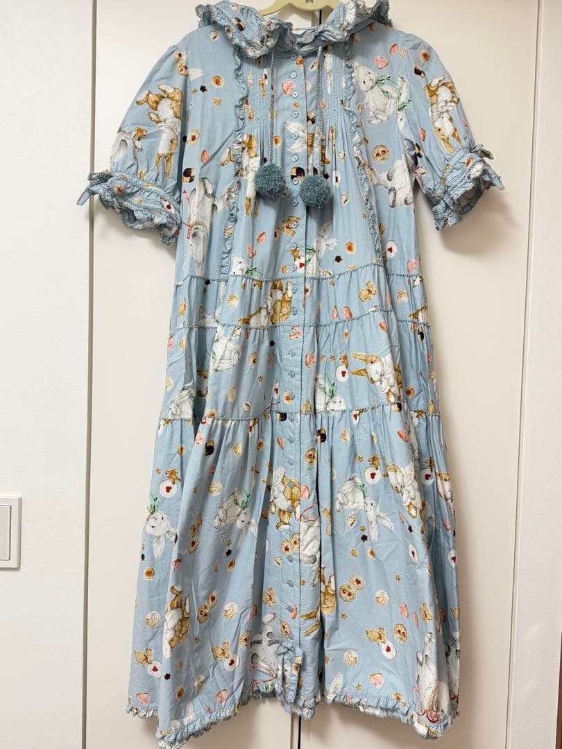 ピンクハウス クッキーラビッツミディワンピ　ハッカ