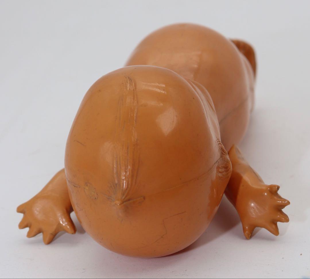 アンティーク・セルロイド・キューピー人形 ベージュ19cm