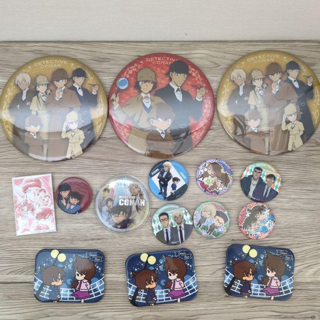 名探偵コナン 缶バッジ 集合 赤井 安室 灰原 まとめて 大量 セット グッズ