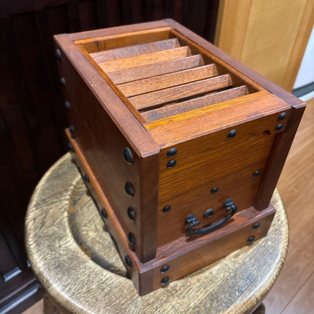 レトロ　賽銭箱　貯金箱　木製