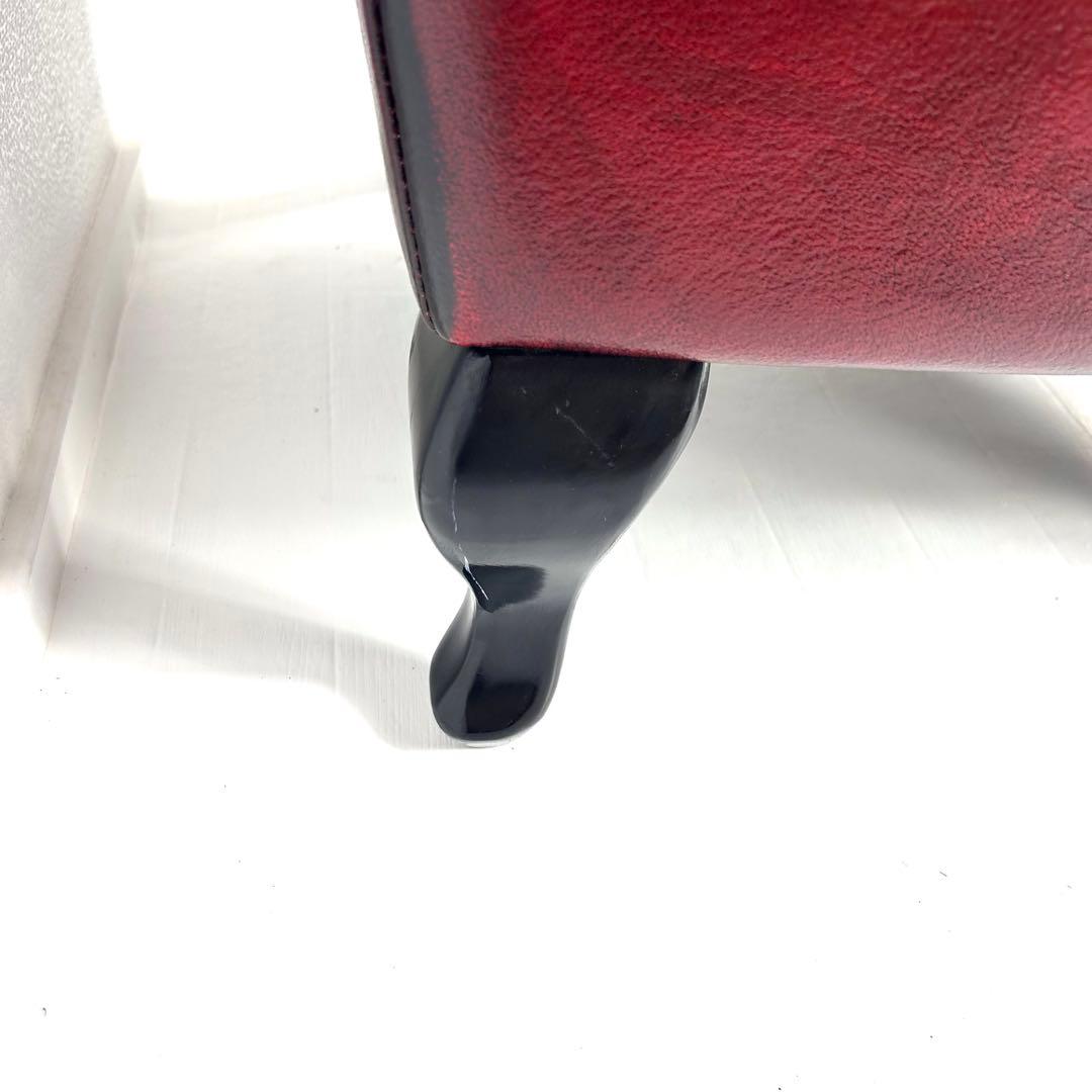 【送料無料】ソファ 本革 1人掛け　ウィングバック チェスターフィールド