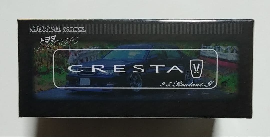 MORTAL MODEL 1/64 トヨタ クレスタ パールブルー JZX100