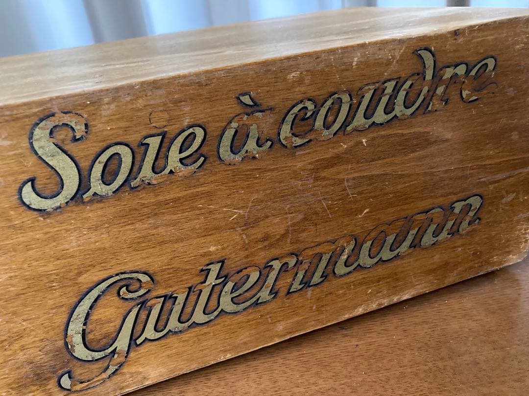 フランス アンティーク ギッターマン ソーイングキャビネット糸巻ディスプレイ什器