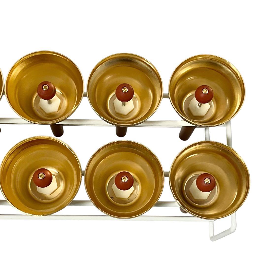 【良品】ウチダ ミュージックベル 27音 ゴールド ハンドベル ケース付