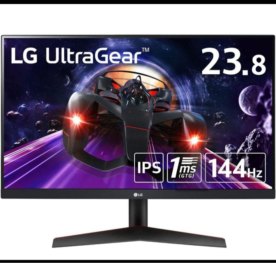 LG 24gn 600bk ゲーミングモニター LED 24インチ　全部付き