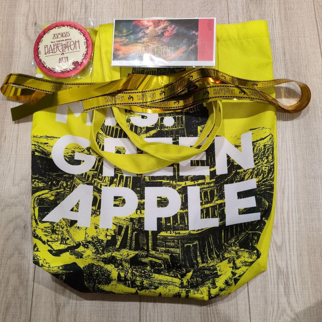 ミセス バベルの塔 トートバッグ 缶バッジ 金テープ×2 ピクチャーチケット