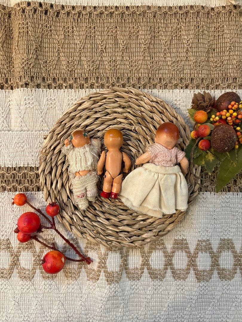 ドイツ　アンティーク　ベビードール　3体セット