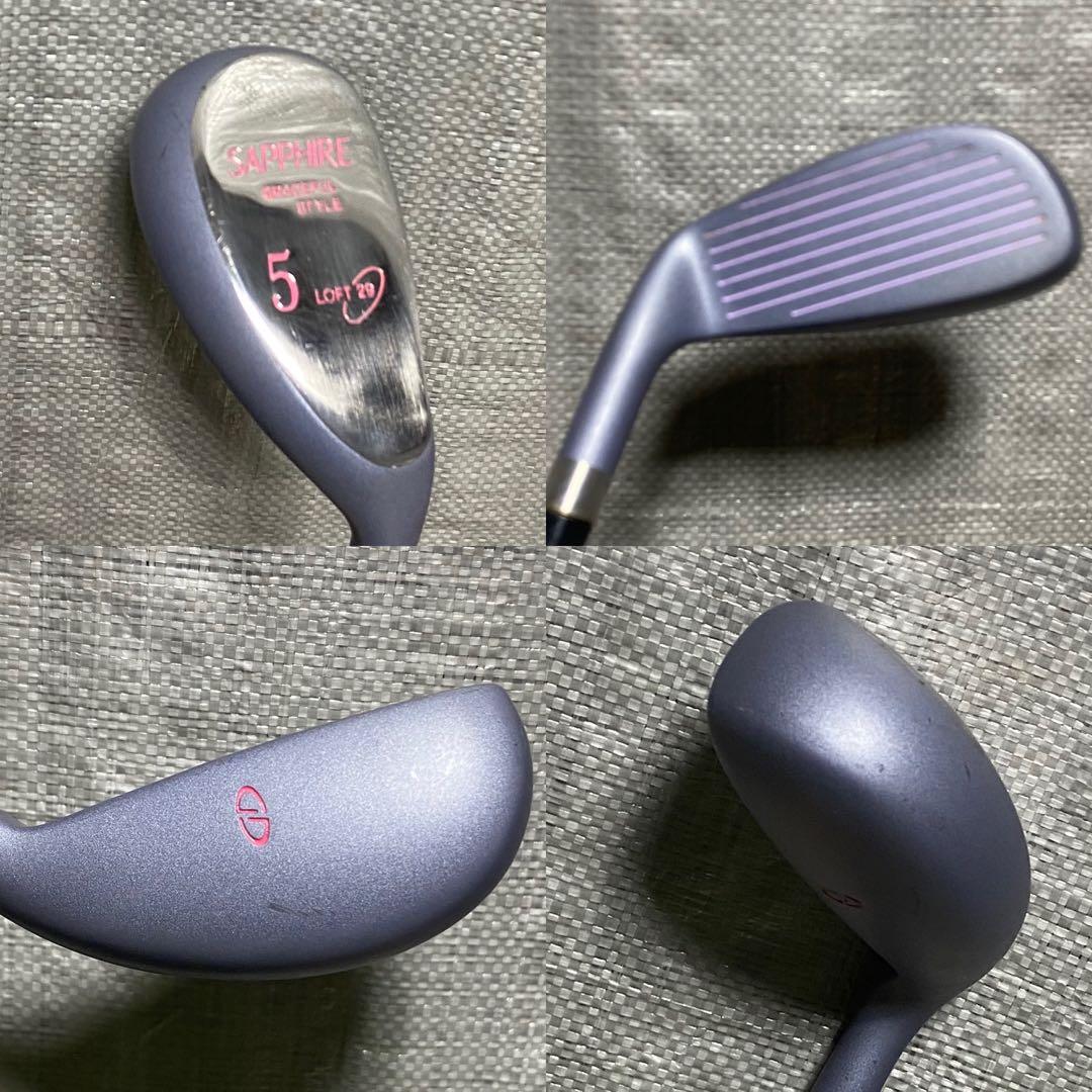 【レディース】ゴルフクラブセット　フルセット　初心者　グリップ新品　多ブランド