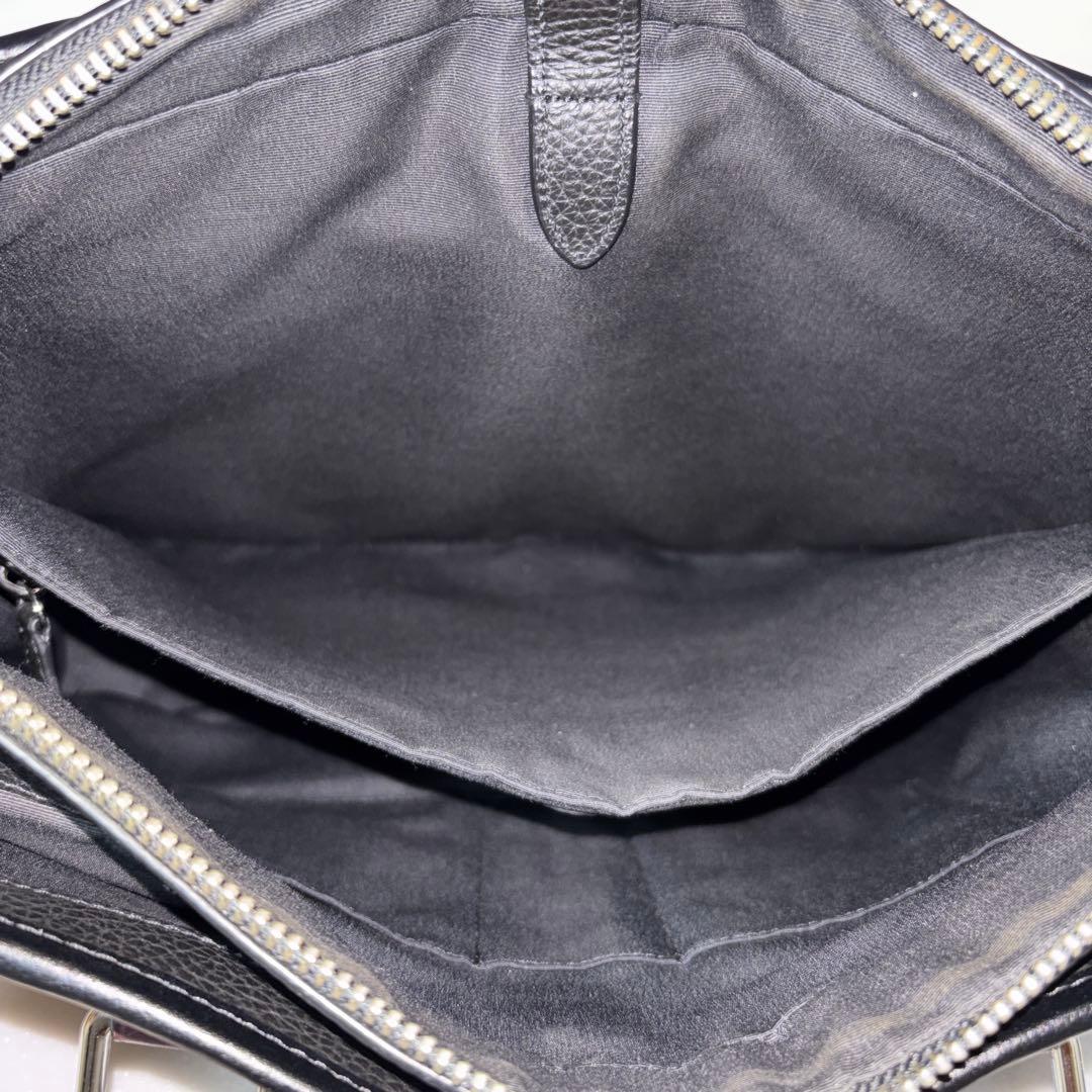 美品 定価10万円 コーチ レザー 本革 ブリーフケース ビジネスバッグ