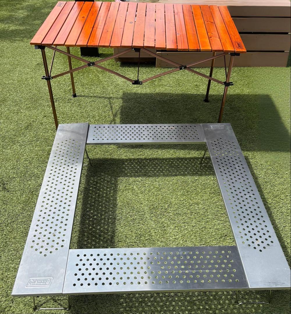 【値下げ中】Coleman アウトドアテーブル2点セット