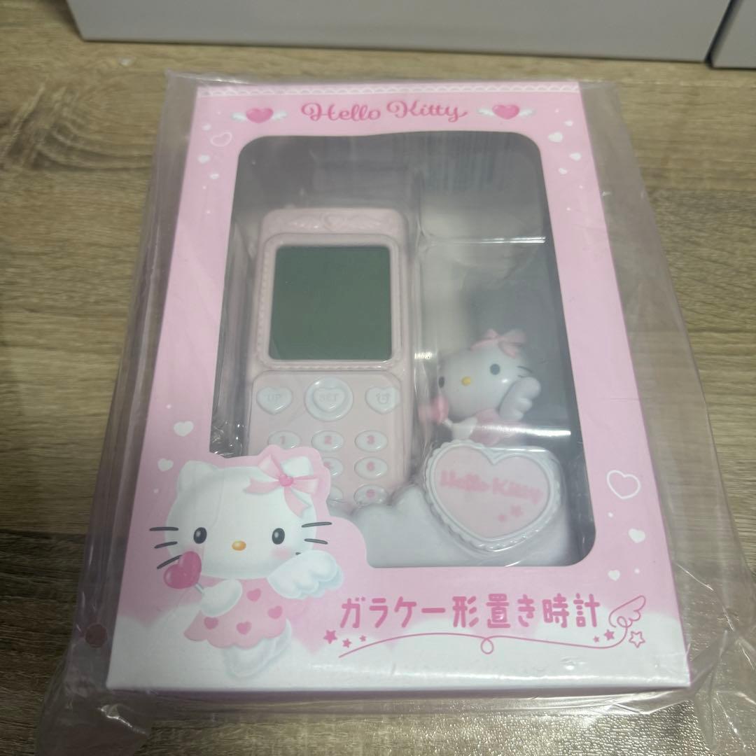 サンリオ　ハローキティ ガラケー形置き時計