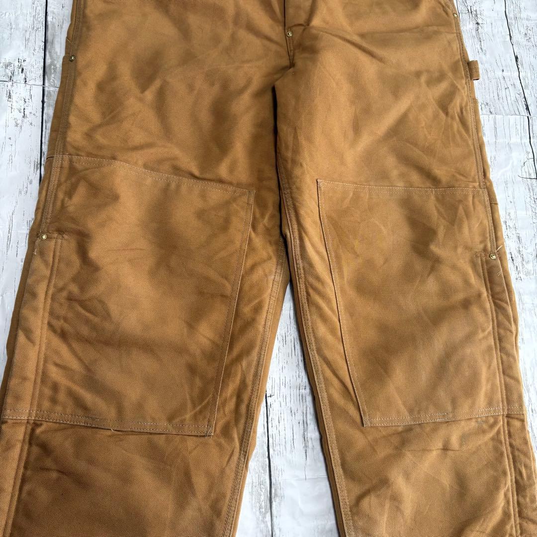 USA製 Carhartt カーハート ダック地 ダブルニー オーバーオール