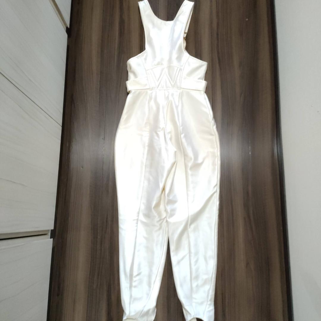 スキーウェア ホワイト ピンク 花柄 レディース Lサイズ