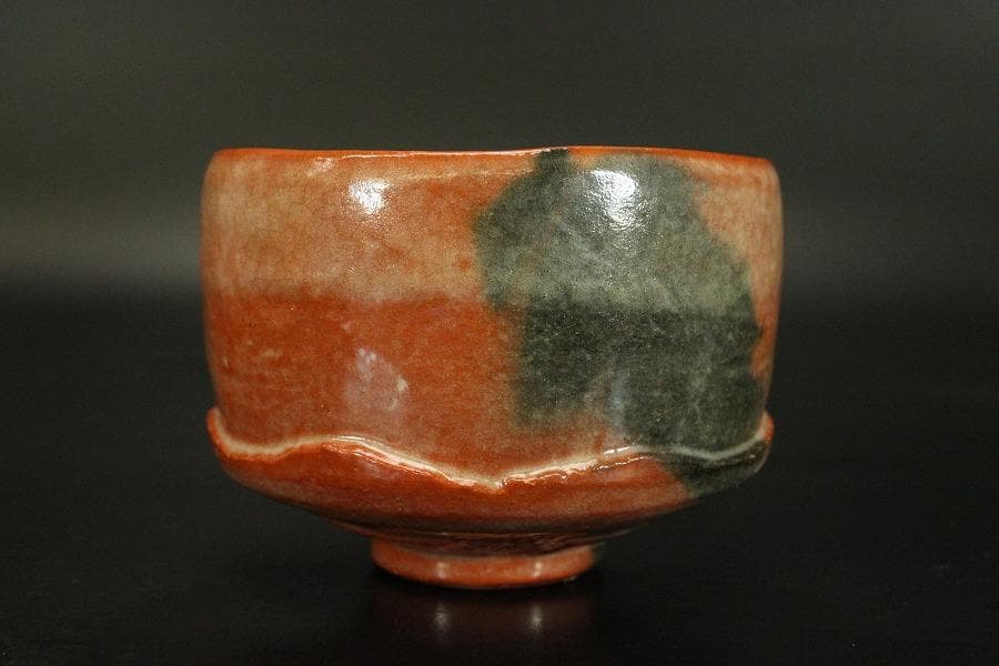 茶道具 赤楽 太郎冠者茶碗 祥悦造 箱入 美品(メ979)